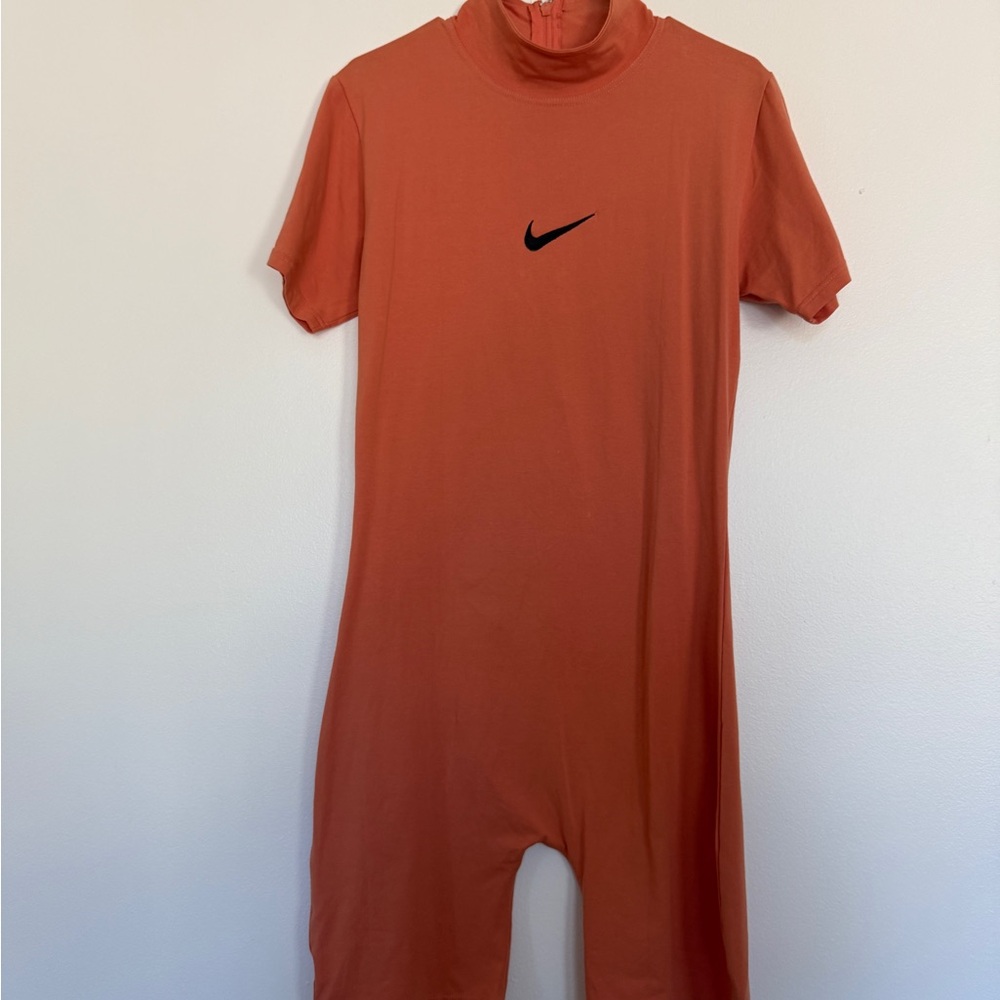 Nike Orange Short-Sleeve One-Piece